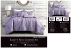 Lavender Embroidered 7-Piece Comforter Set - alternate product view 2