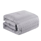 Grey Geometric 7-Piece Comforter Set - comforter detail