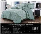 Sage Green Lace Floral 7-Piece Comforter Set - alternate product view 2