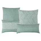 Sage Green Lace Floral 7-Piece Comforter Set - decorative pillow detail