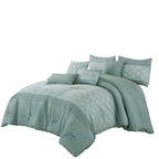 Sage Green Lace Floral 7-Piece Comforter Set - alternate product view 5