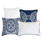 Navy Medallion 7-Piece Comforter Set - decorative pillow detail