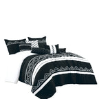 Black and White Geometric Embroidered 7-Piece Comforter Set - alternate product view 3
