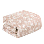 Dusty Rose Floral 7-Piece Comforter Set - comforter detail