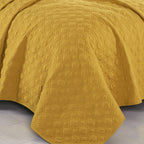 Mustard & Grey 3-Piece Bedspread Set - alternate product view 5