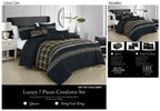 Black and Gold Geometric Embroidered 7-Piece Comforter Set - alternate product view 5
