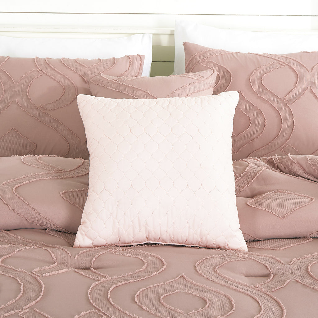 Blush Clip Jacquard 7-Piece Comforter Set - alternate product view 7