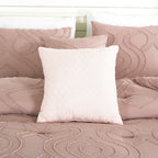 Blush Clip Jacquard 7-Piece Comforter Set - alternate product view 7