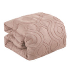 Blush Clip Jacquard 7-Piece Comforter Set - comforter detail