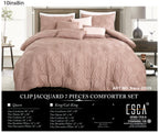 Blush Clip Jacquard 7-Piece Comforter Set - alternate product view 3