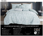 Light Sage Jacquard 7-Piece Comforter Set - alternate product view 2