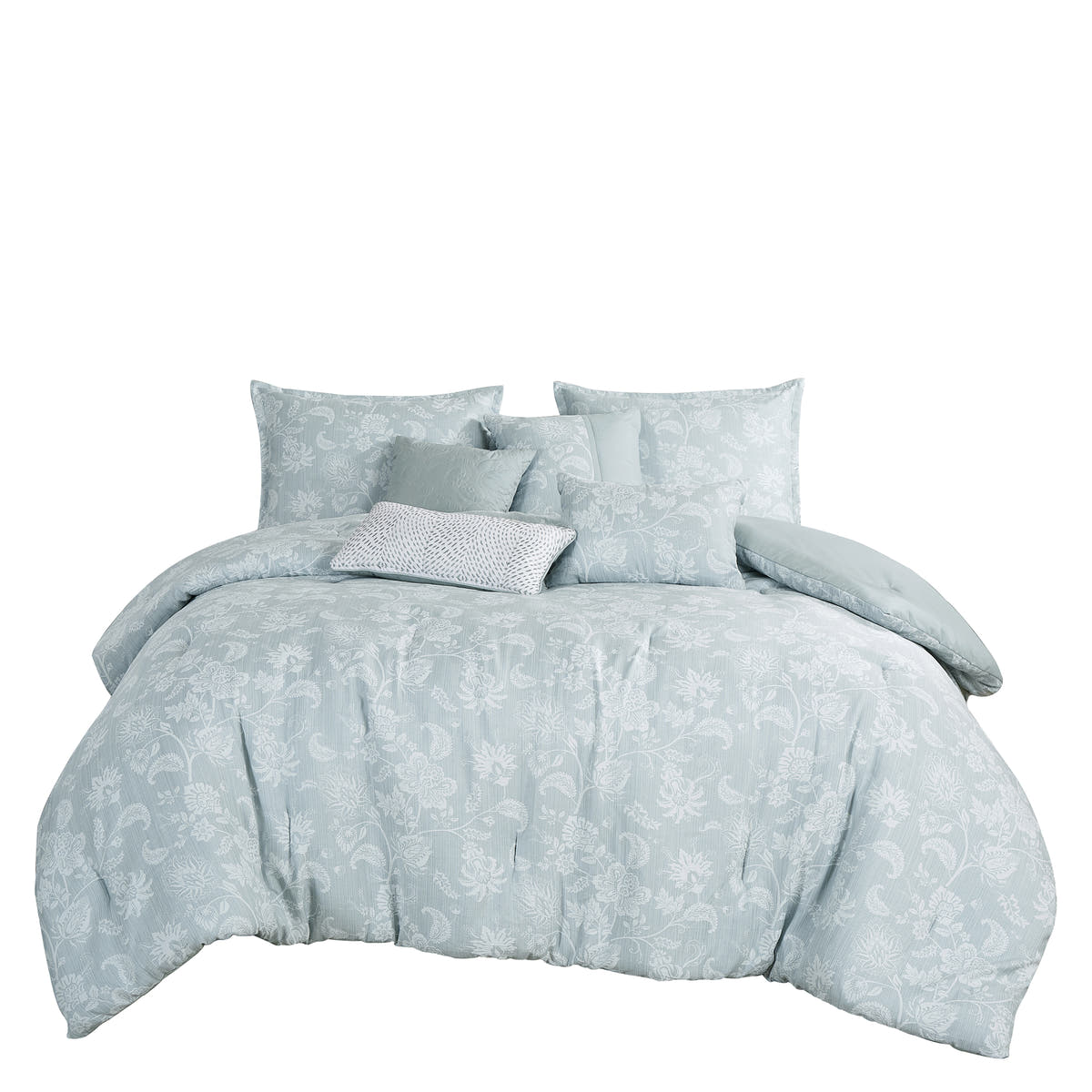 Light Sage Jacquard 7-Piece Comforter Set - alternate product view 3