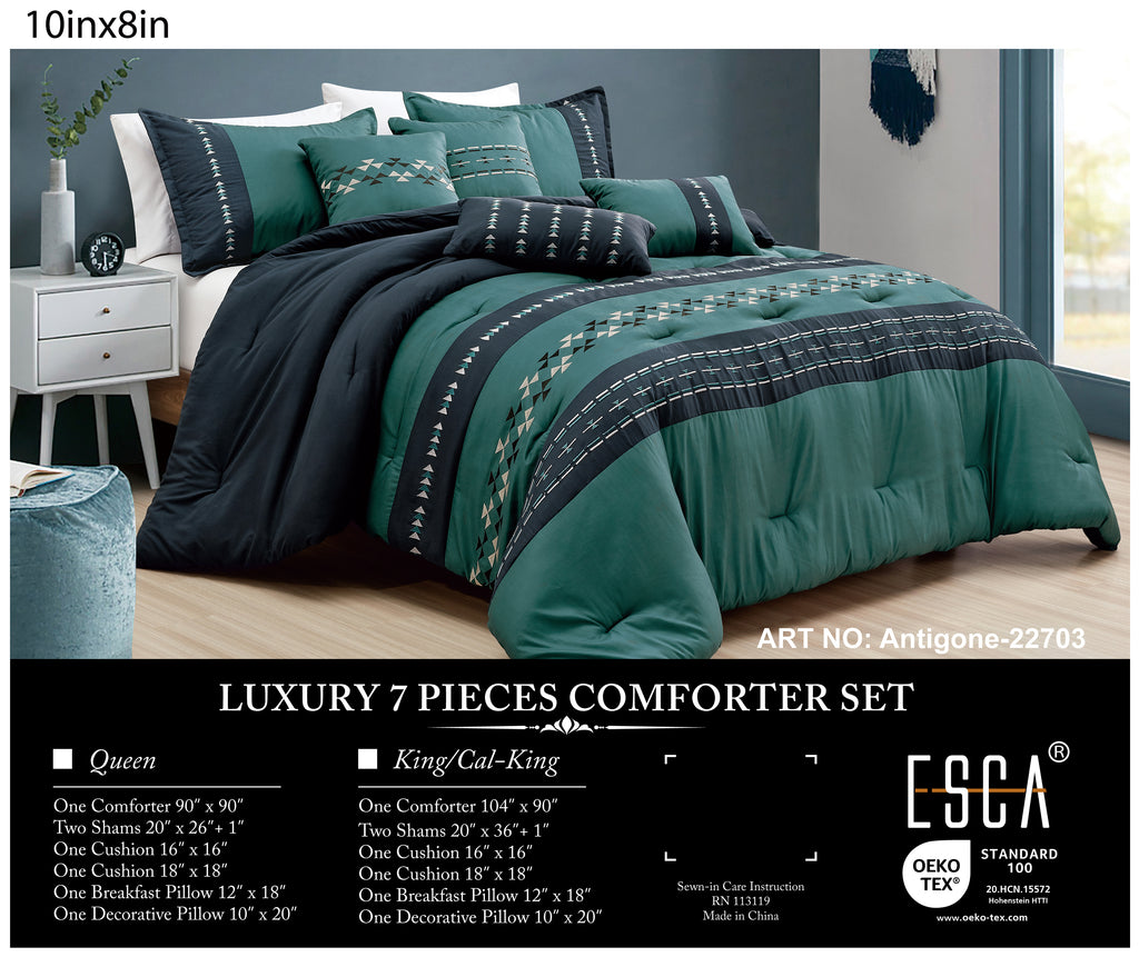 fluffy 7-piece comforter set, alternate product view