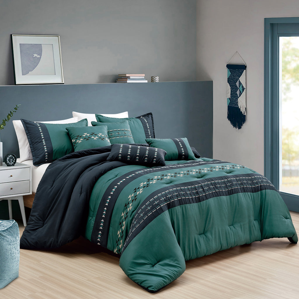 fluffy 7-piece comforter set, product view