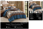 Brown and Teal Western 7-Piece Comforter Set - alternate product view 6
