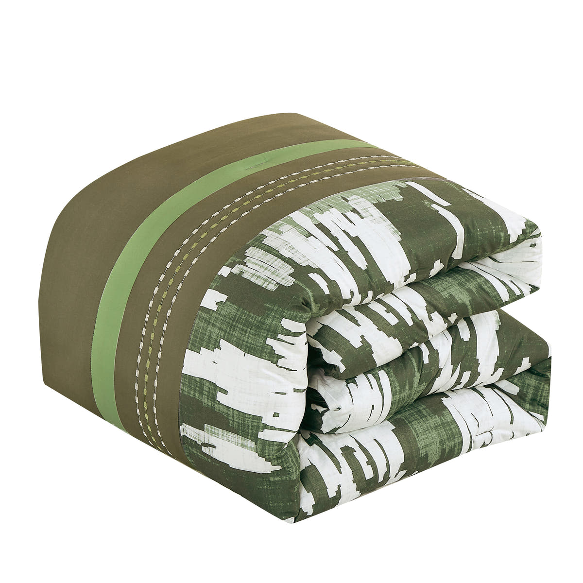 Olive Camouflage 9-Piece Comforter & Sheet Set - comforter detail