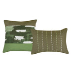 Olive Camouflage 9-Piece Comforter & Sheet Set - decorative pillow detail