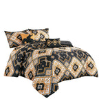 Black & Gold Geometric 6-Piece Comforter Set detail 5