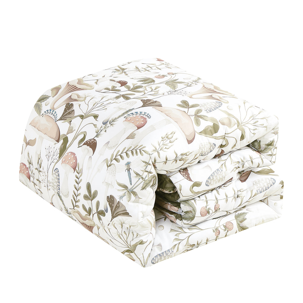 Cream Floral 6-Piece Comforter Set detail 2