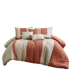 Blush Color Block 6-Piece Comforter Set detail 5