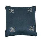 Alternate view of the Luxurious Navy Tufted 5-Piece Comforter and Throw Blanket Set