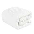 White Tufted 5-Piece Comforter Set