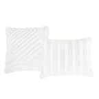 White Tufted 5-Piece Comforter Set detail 1