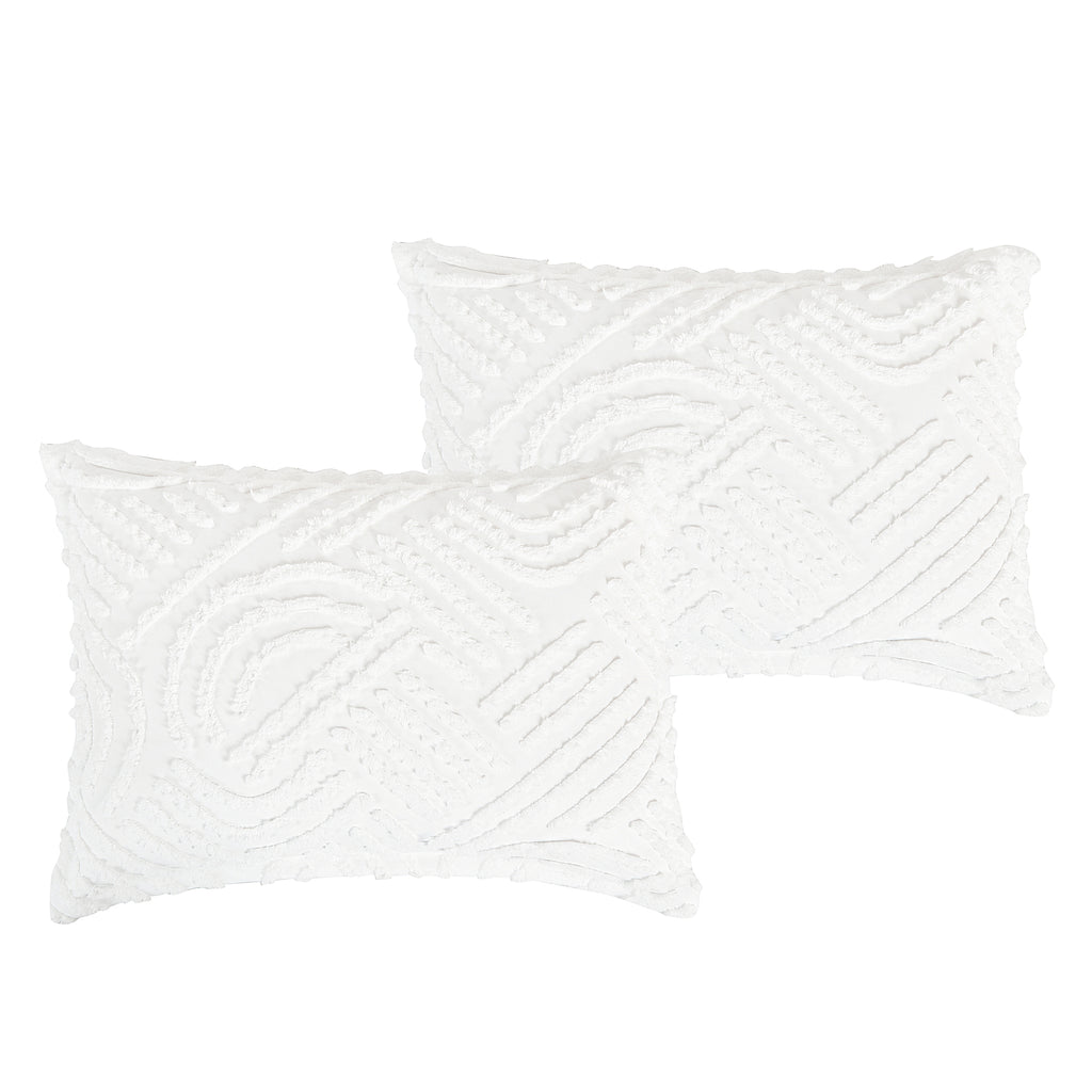 White Tufted 5-Piece Comforter Set detail 2