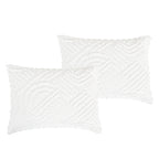 White Tufted 5-Piece Comforter Set detail 2