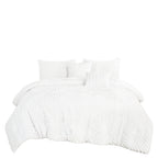 White Tufted 5-Piece Comforter Set detail 4