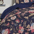 Navy Floral 3-Piece Bedspread Set - alternate product view 5