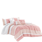 Blush Geometric 6-Piece Comforter Set detail 4