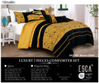 Yellow and Black Geometric 7-Piece Comforter Set - alternate product view 2