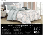 Sage Green Floral 7-Piece Comforter Set - alternate product view 2
