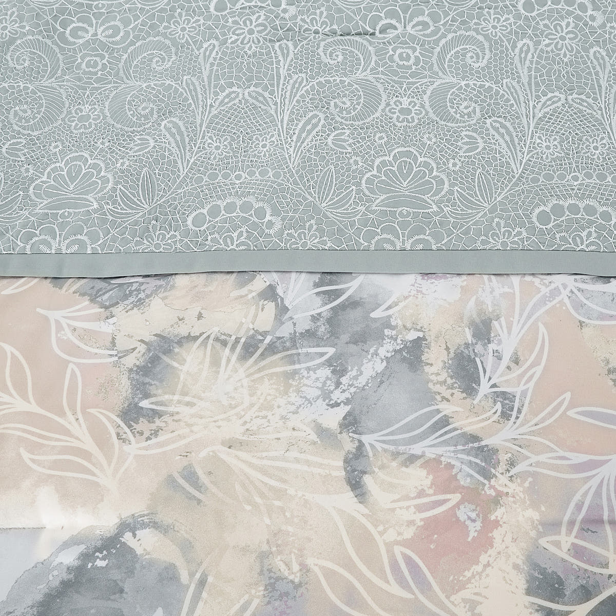 Sage Green Floral 7-Piece Comforter Set - alternate product view 4