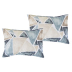 Matching pillow shams from the Modern Abstract Geometric 7-Piece Comforter and Sheet Set
