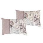 Mauve Floral 7-Piece Comforter Set - pillow sham detail
