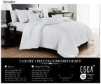 White Textured 7-Piece Comforter Set - alternate product view 2