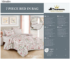 Blush Floral 7-Piece Comforter Set detail 6