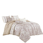 Beige Paisley 7-Piece Comforter Set - alternate product view 5