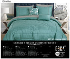 Mint Floral Quilted 9-Piece Comforter & Sheet Set - alternate product view 2