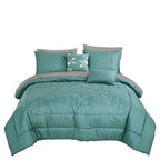 Mint Floral Quilted 9-Piece Comforter & Sheet Set - alternate product view 4