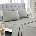 Teal Scroll Quilted 9-Piece Comforter & Sheet Set - sheet detail