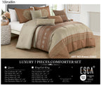 Taupe Embroidered 7-Piece Comforter Set - alternate product view 2