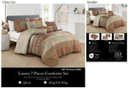 Taupe Embroidered 7-Piece Comforter Set - alternate product view 6
