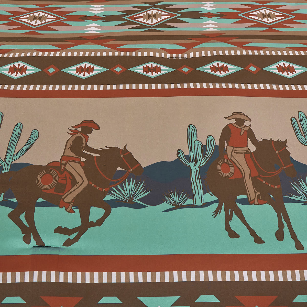 Teal Southwestern 6-Piece Comforter Set