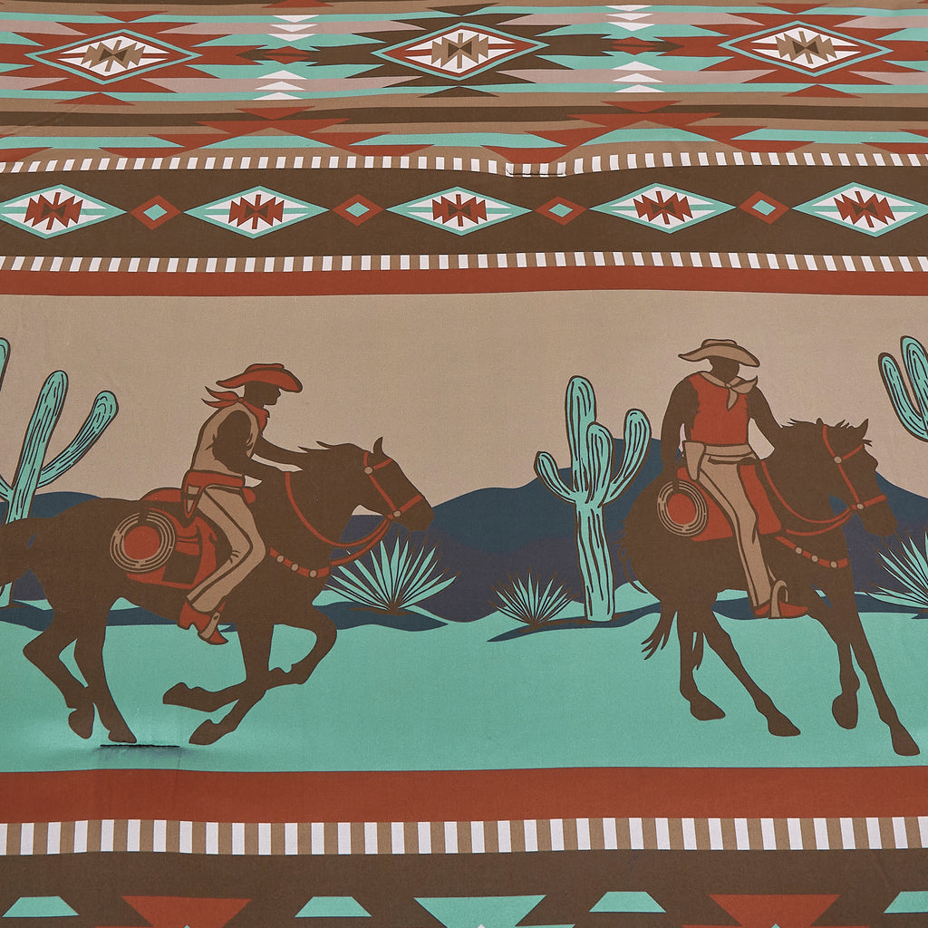 Teal Southwestern 6-Piece Comforter Set
