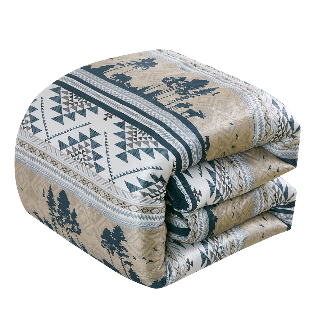 Navy Southwestern 5-Piece Comforter Set