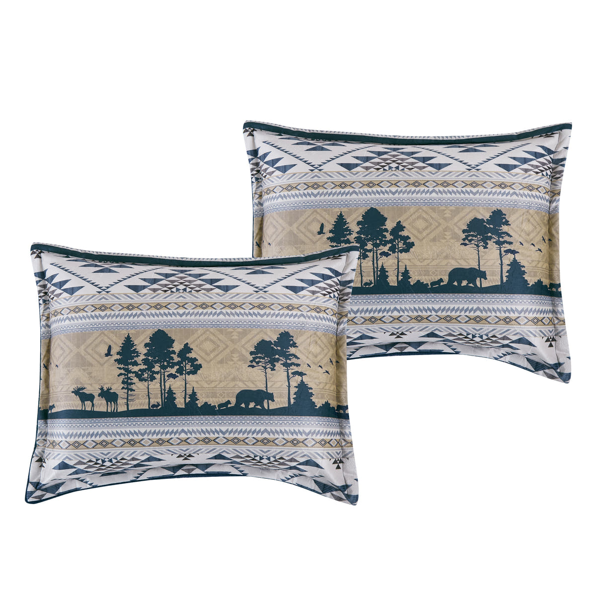 Navy Southwestern 5-Piece Comforter Set detail 2