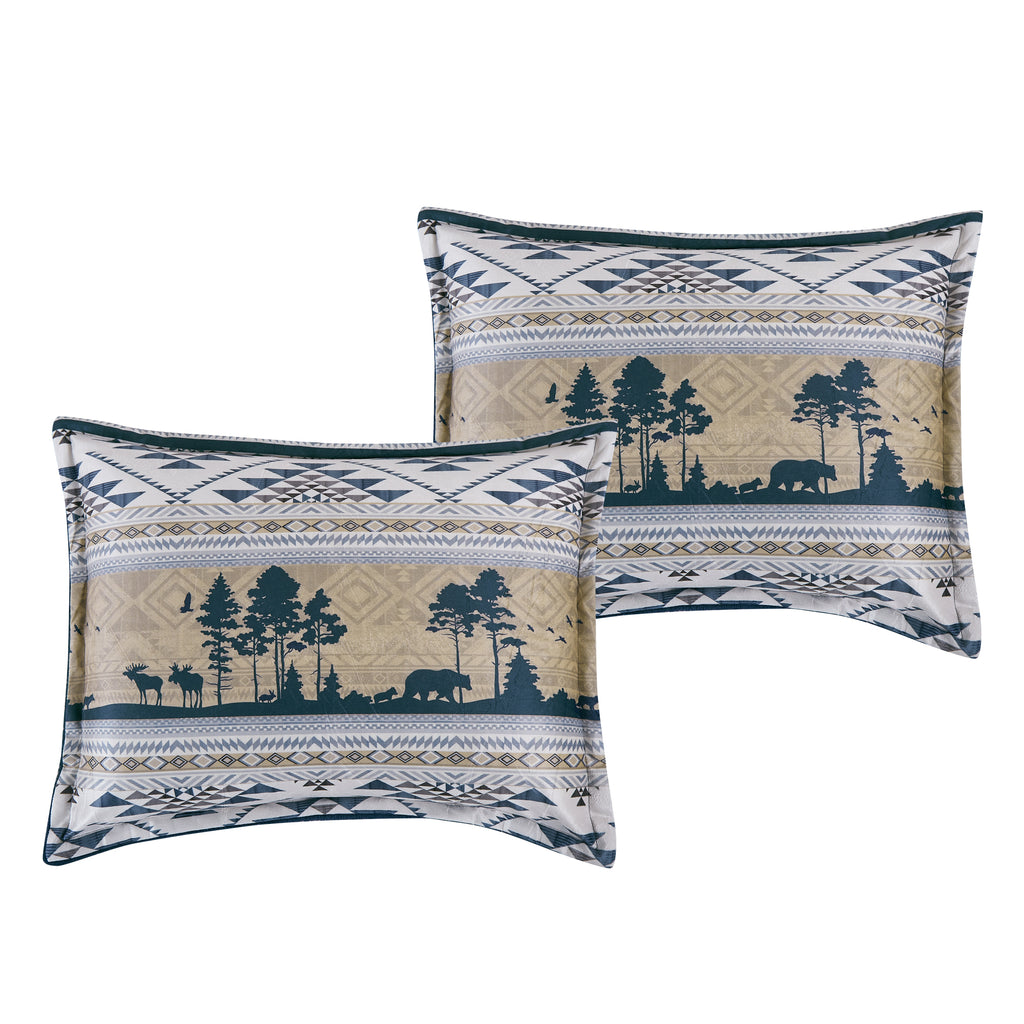 Navy Southwestern 5-Piece Comforter Set detail 2
